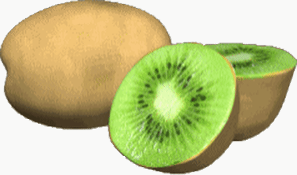 Jedno i dwie połówki kiwi